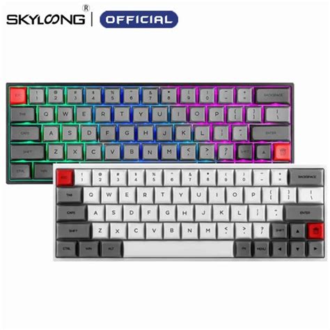 SKYLOONG SK64 Hot Swappable Mechanical Keyboard With RGB Backlit Wireless Bluetooth Gaming
