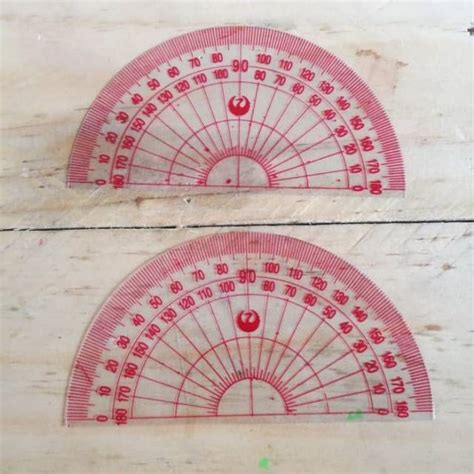 Jual Penggaris Busur Plastik Murah 180 Penggaris Protractor 180