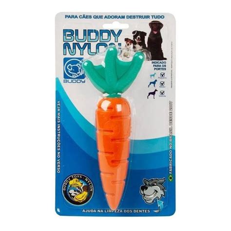 Brinquedo Mordedor Para Cachorro Cenoura Buddy Toys Nylon Submarino