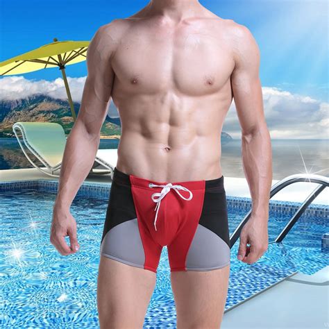 Sanbonepd Mens Lace Up Assorted Colors Embarrassing Swimming Hot Spring