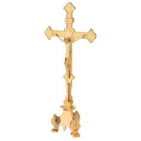 Completo Altare Croce E Candelieri Ottone 35 Cm Vendita Online Su HOLYART