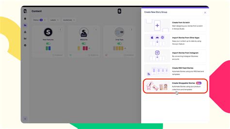 Creating Automated Shoppable Stories