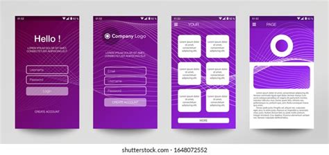 Design Mobile App Ui Ux Gui Stock Vector Royalty Free 1559215589