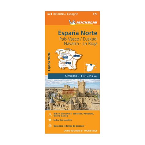 Spain North Pais Vasco Michelin Regional Map Boutique De L