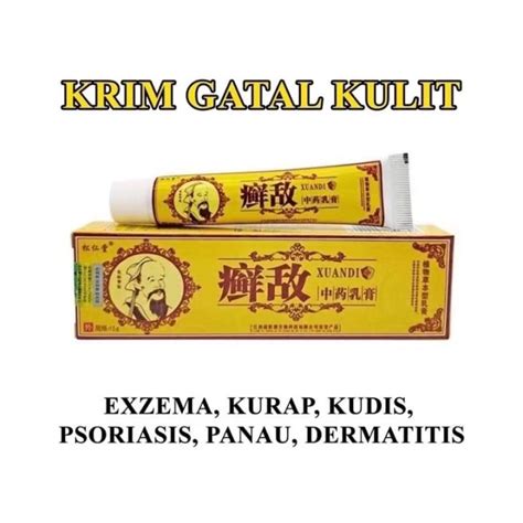 Krim Gatal Kulit Psoriasis Eczema Cream Treatment Cream Xuandi Eczema