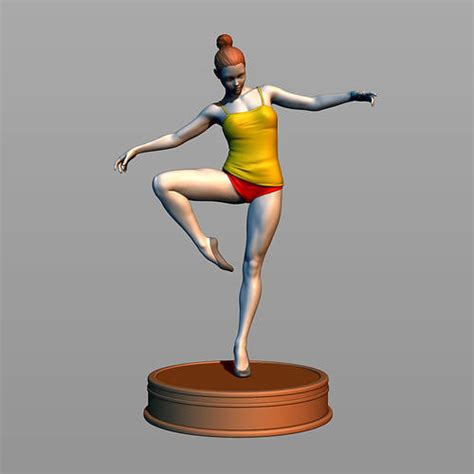 Girl Dancer 3d Model 3d Printable Cgtrader