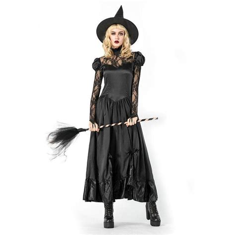 Halloween Adult Gothic Witch Dress Costume