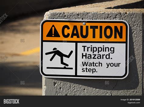 Caution Tripping Image And Photo Free Trial Bigstock