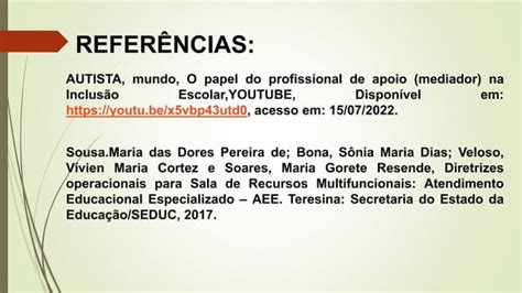 O Papel Do Profissional De Apoio Mediador Na Sala Comum Pptx