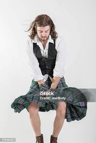 Wind Blown Kilt Stock Photo Download Image Now Kilt Men Only Men