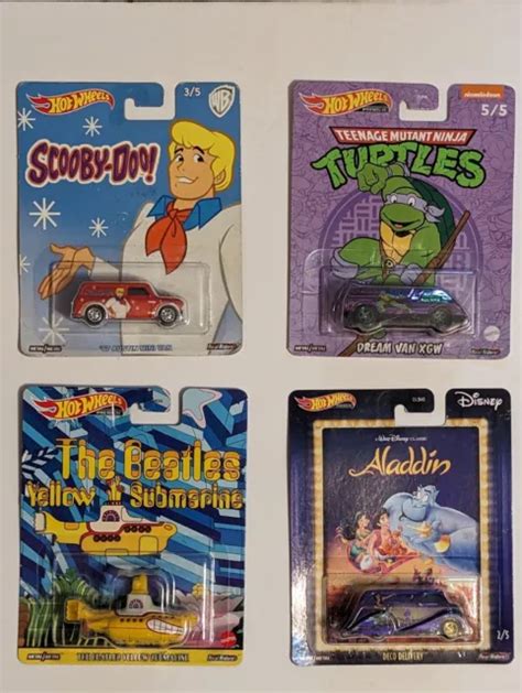 HOT WHEELS PREMIUM Cars Lot Of Scooby Doo Aladdin Beatles And TMNT EUR PicClick FR