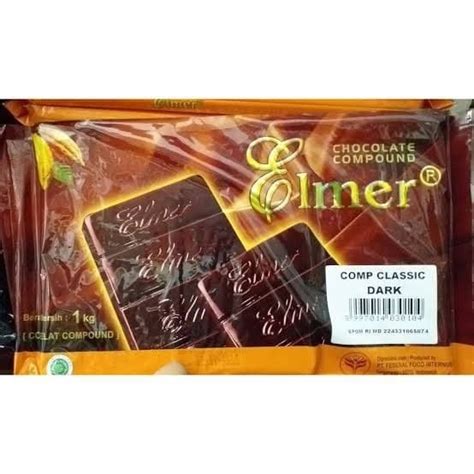 Jual Elmer Dark Chocolate Compound 1 Kg Classic Dcc Dark Cooking