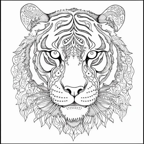 Disegno 01 Di Tigre Da Colorare