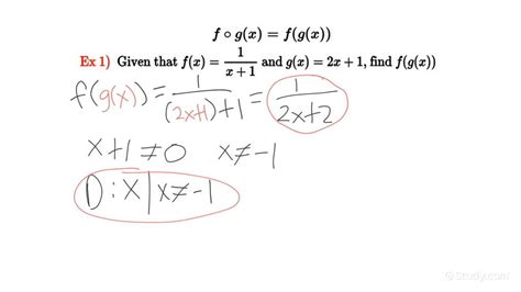 How To Find The Composition Of Two Rational Functions Precalculus