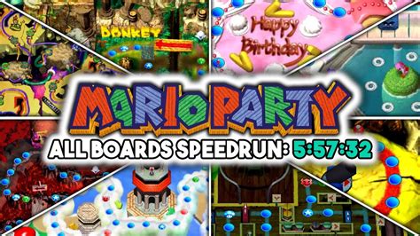 All 8 Boards Speedrun Of Mario Party 1 Nintendo Switch YouTube