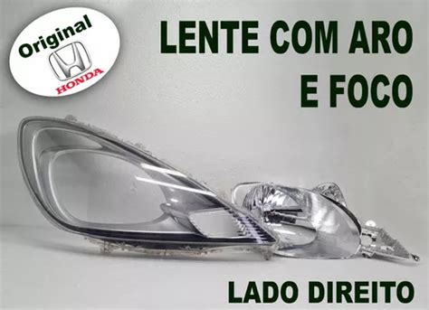 Lente Aro Foco Farol Honda New Fit 2013 2014 Dir Original