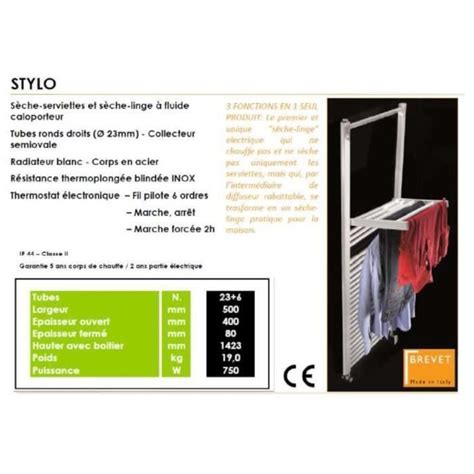 Delta Color Stendino Watts Radiateur Seche Serviettes Lectrique