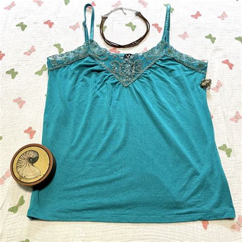 Vintage Y2k Fairy Coquette Mermaid Boho Aqua Beaded M Gem