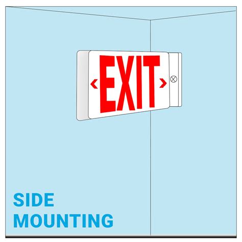 Side Mount Emergency Exit Sign At Chadwick Kromer Blog