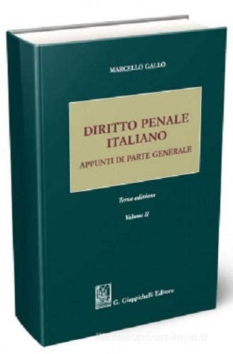 Diritto Penale Italiano Appunti Di Parte Generale Vol 2 Di Marcello