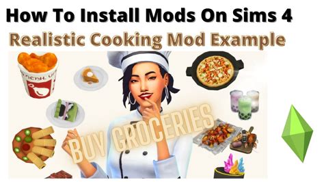 How To Install The Realistic Cooking Mod For Sims Youtube