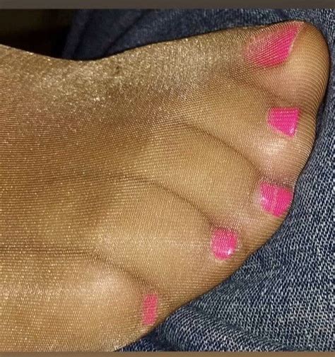 Sexy Toes In Nylons Hot Pink Mmmmmmmm
