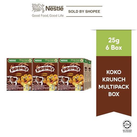 Nestle Koko Krunch Multipack Cereal 25g X 6boxes Shopee Malaysia