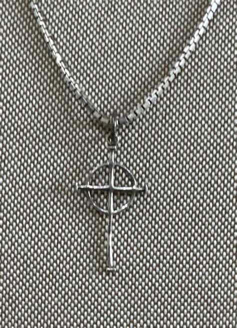 Rare James Avery Celtic Clergy Cross Pendant On Gem