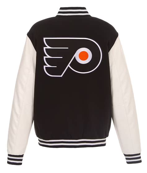 Philadelphia Flyers Black And White Varsity Jacket Jackets Creator