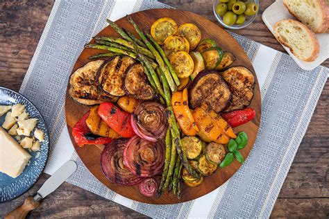 Balsamic Grilled Vegetable Platter Recipe Labor Day Recipes Weber