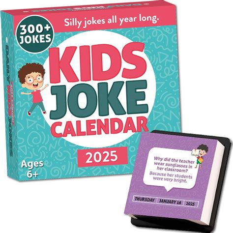2025 Daily Kids Joke Calendar Fun Lunchbox Notes For Kids Tear Off