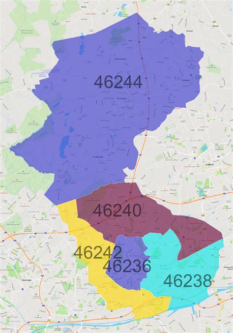 Bottrop Postleitzahlen Karte Atlasbig