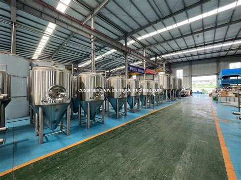 Beer Fermenting System L Conical Fermenters China Steam Heating