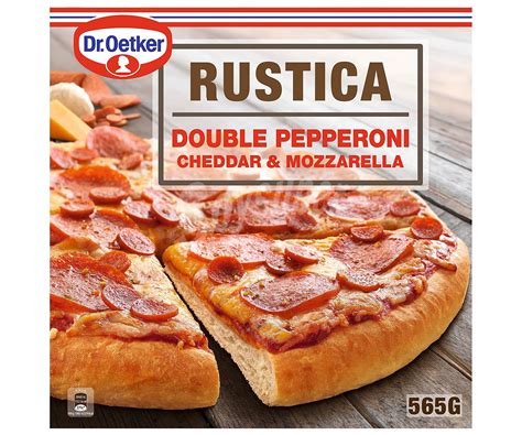 Dr Oetker Pizza Rustica Con Doble De Pepperoni Y Queso Mozzarella Y