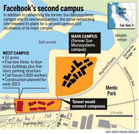 Facebook Menlo Park Campus Map United States Map