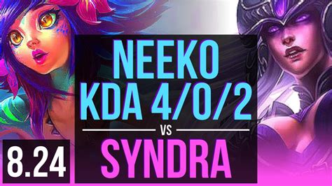 Neeko Vs Syndra Mid 2 Early Solo Kills Kda 4 0 2 Na Master V8