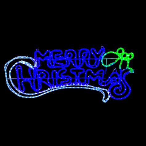 100cm Led Merry Christmas Rope Light Motif