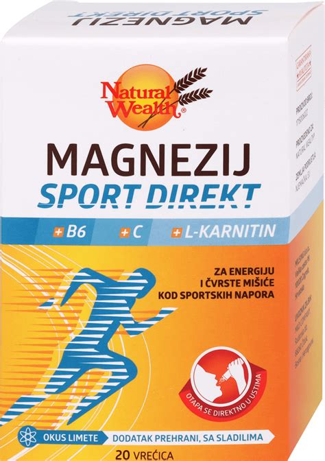 Natural Wealth Magnezij Sport Direkt B C L Karnitin Kom Dm Hr