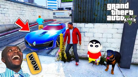 Finding Stealing A Supercar With Shinchan And Franklin In Gta Youtube