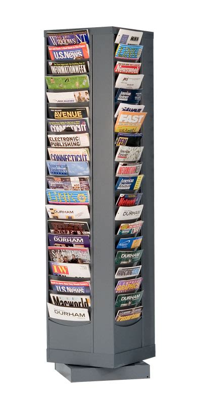 Pocket Rotating Metal Literature Rack