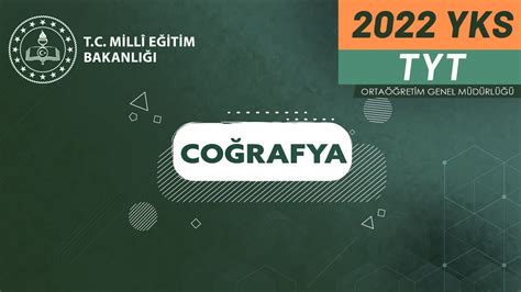 2022 Coğrafya TYT YKS Kampı Soru Çözüm 1 Coğrafya Bilimi İnsan ve