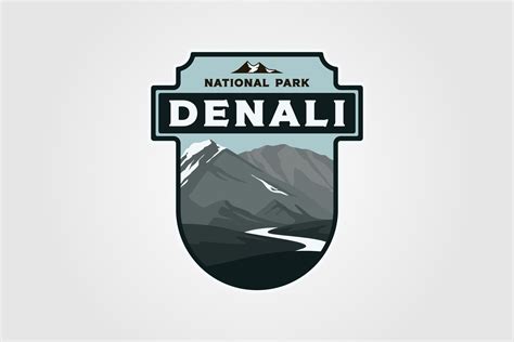 Denali National Park Logo Print Vector Graphic By Lawoel · Creative Fabrica