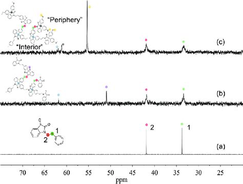 Aliphatic Region Of The C Nmr Spectra Of A Monomer B Hbp