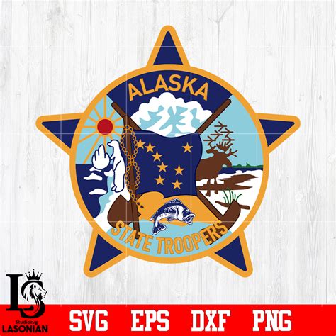 Badge Alaska State Troopers svg eps dxf png file,Digital dow | Inspire ...