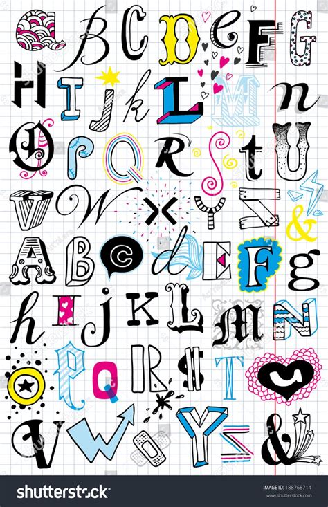 Doodle Letters Alphabet