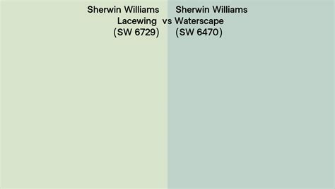 Sherwin Williams Lacewing Vs Waterscape Side By Side Comparison