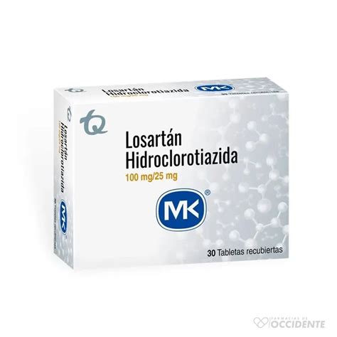 Losartan H Mk Tabletas 10025 Mg X 20 10 Tab Farmacias De Occidente