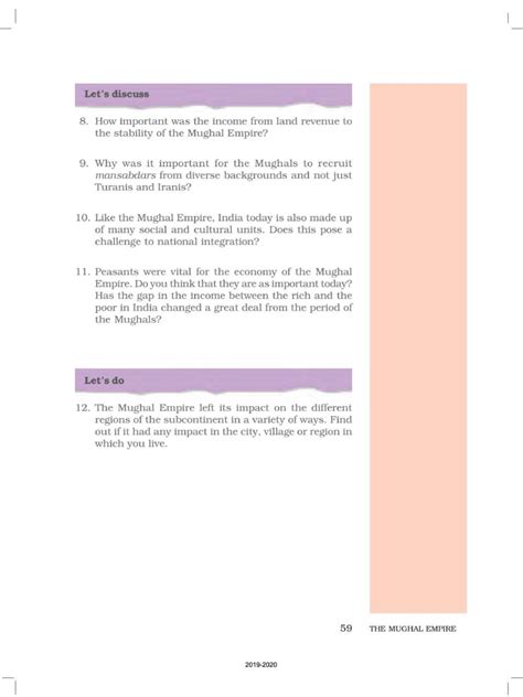 Ncert Book Class Social Science Chapter The Mughals Th To Th