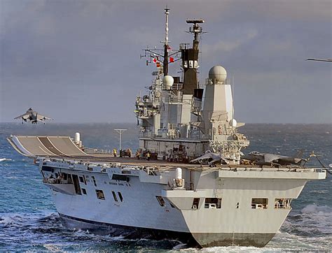 R Hms Ark Royal Invincible Class Aircraft Carrier Navy