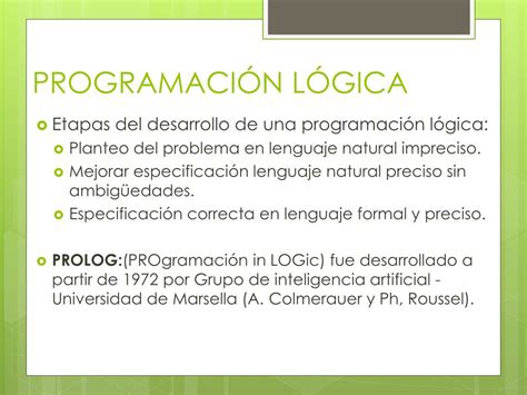 Ppt ProgramaciÓn LÓgica Powerpoint Presentation Free Download Id